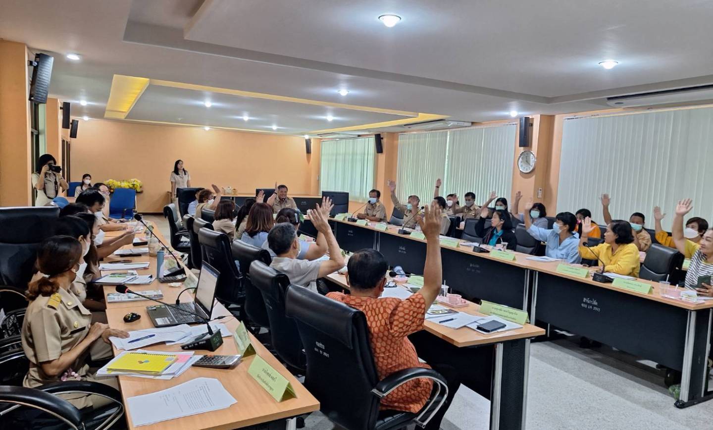 ประชุมคณะกรรมการกองทุนหลักประกันสุขภาพเทศบาลเมืองปากช่อง ครั้งที่ 3/2566