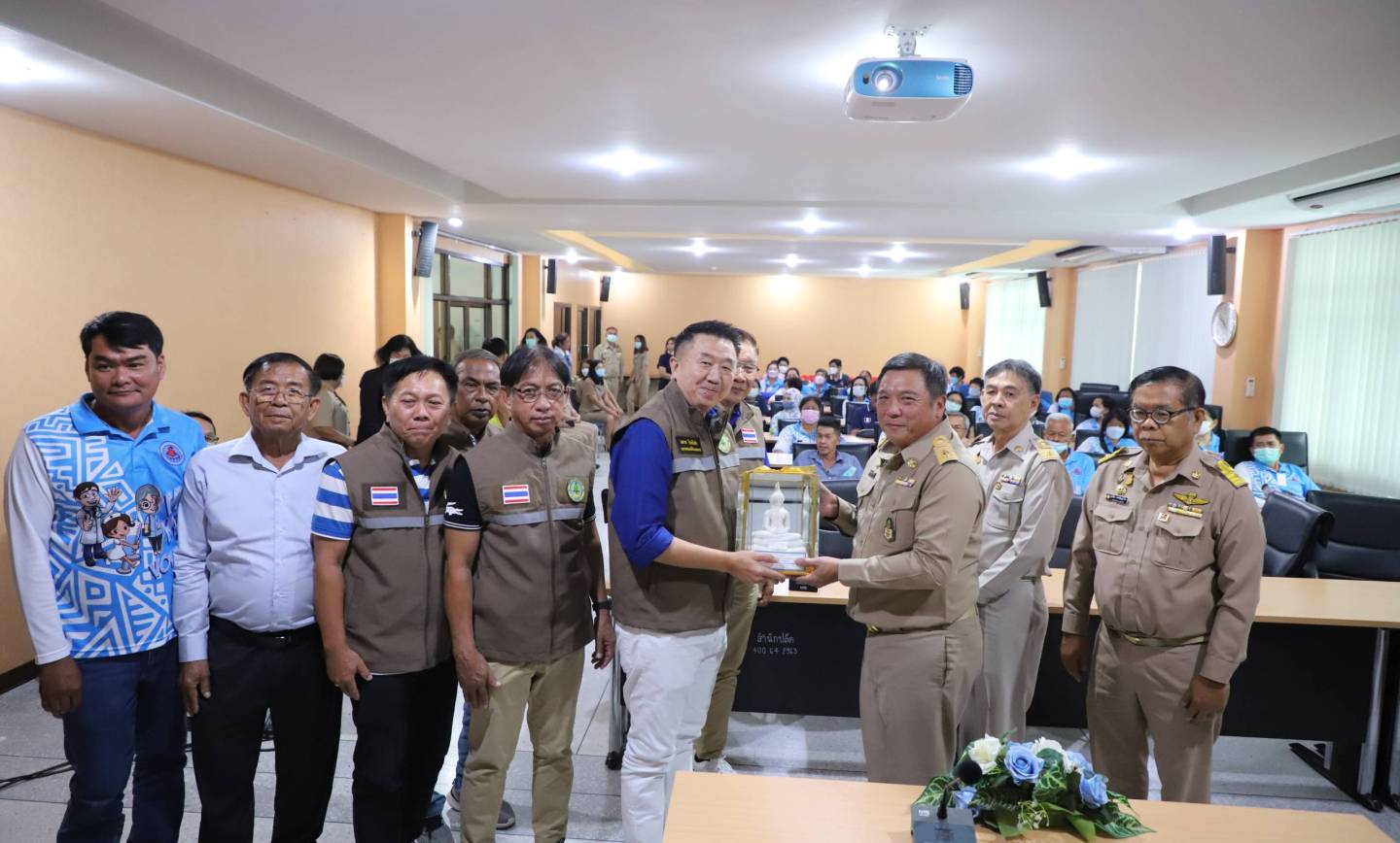 ต้อนรับคณะศึกษาดูงานจากเทศบาลตำบลเทพราช จังหวัดฉะเชิงเทรา