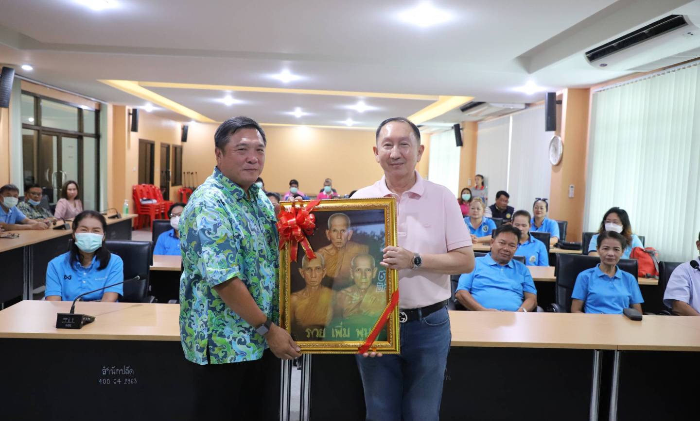 ต้อนรับคณะศึกษาดูงานจากเทศบาลตำบลแสนสุข จังหวัดอุบลราชธานี