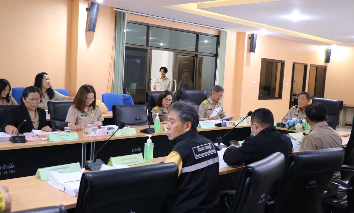 ประชุมคณะกรรมการกองทุนหลักประกันสุขภาพเทศบาลเมืองปากช่อง ครั้งที่ 1/2567