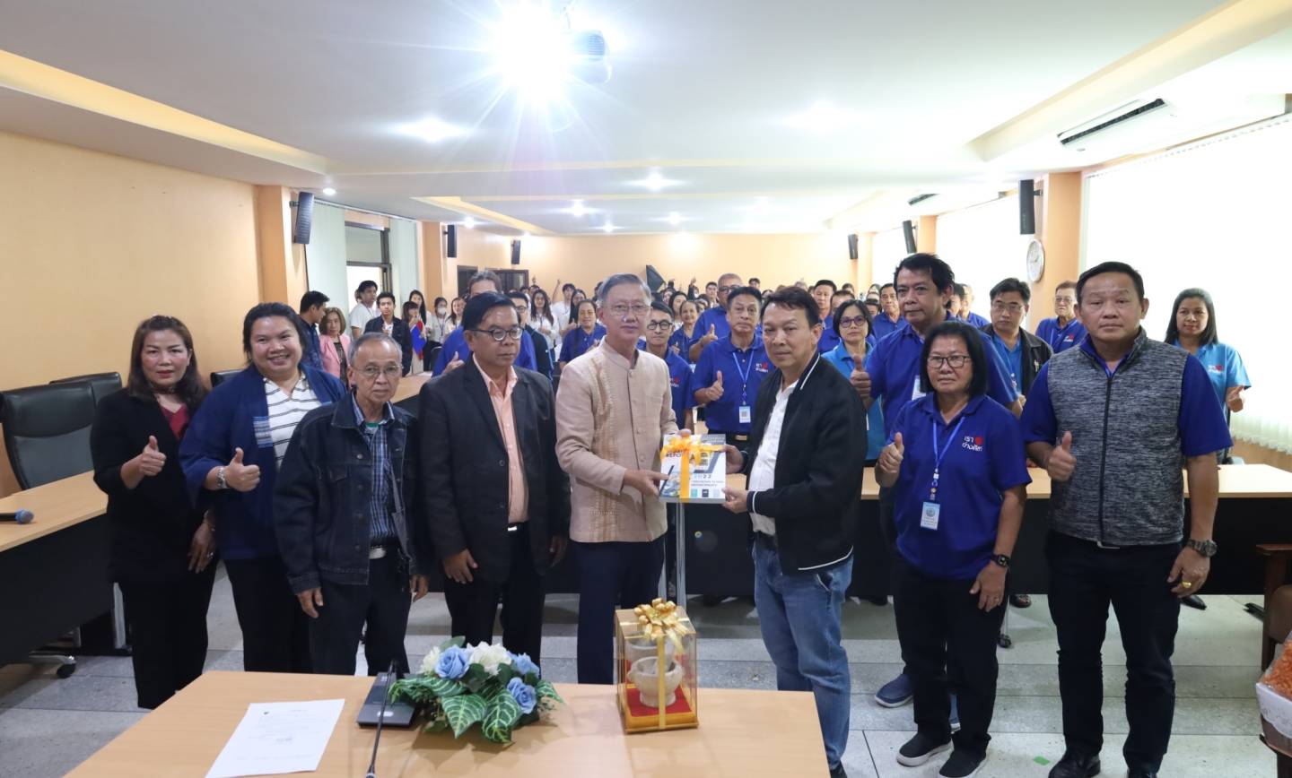 ต้อนรับคณะศึกษาดูงานจากเทศบาลเมืองอ่างศิลา
