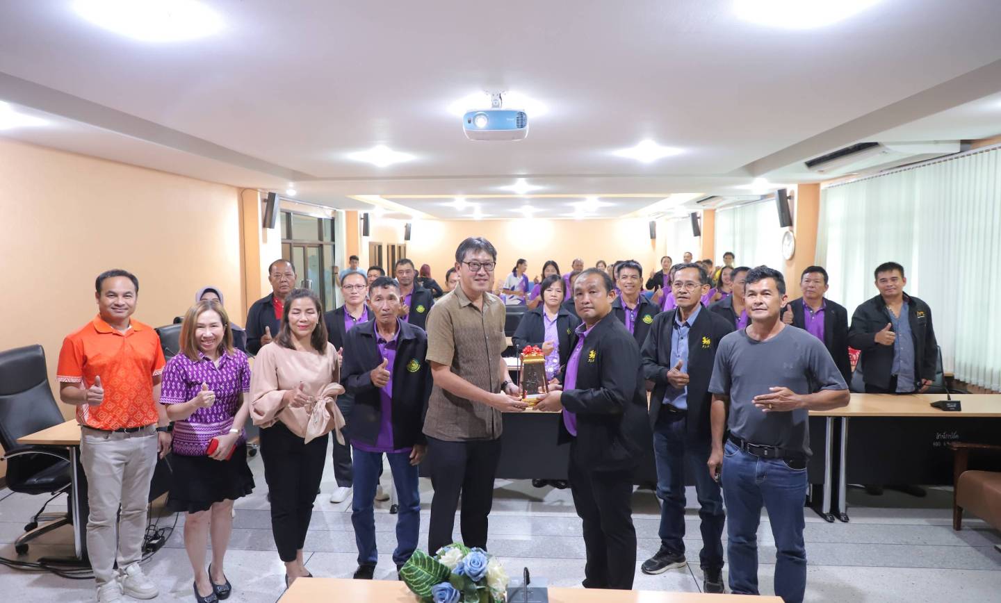 ต้อนรับคณะศึกษาดูงานจากองค์การบริหารส่วนตำบลประณีต จังหวัดตราด