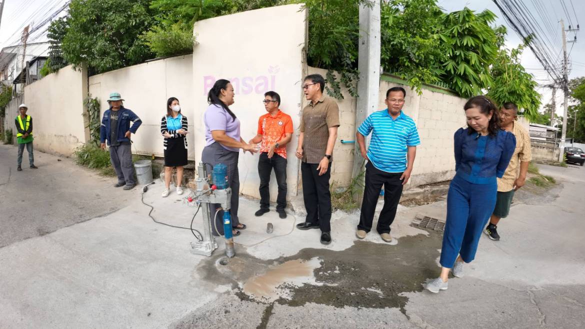 ลงพื้นที่ตรวจสอบการคืนพื้นผิวจราจร