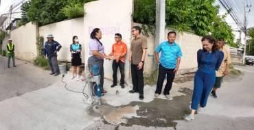 ลงพื้นที่ตรวจสอบการคืนพื้นผิวจราจร