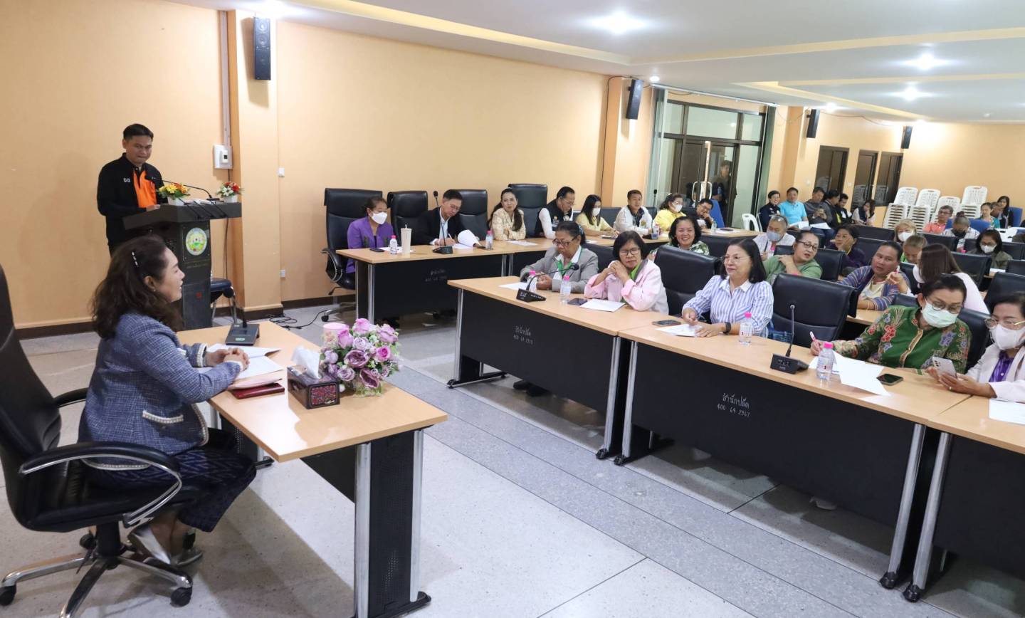 ประชุมเพื่อหารือการจัดงานสืบสานประเพณี สงกรานต์และวันผู้สูงอายุ ประจำปี 2568