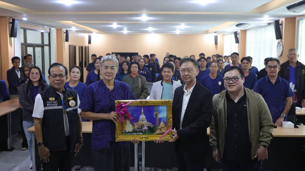 ต้อนรับคณะศึกษาดูงานเทศบาลตำบลเมืองสรวง จ.ร้อยเอ็ด