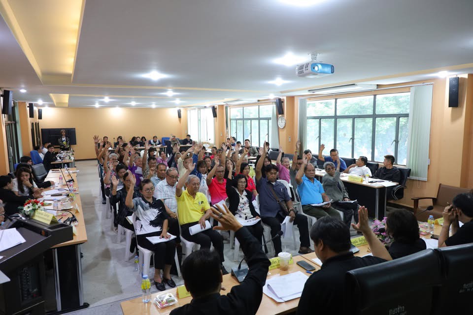 ประชุมคณะกรรมการพัฒนาเทศบาลเมืองปากช่อง ร่วมกับ ประชาคมเมืองเมืองปากช่อง